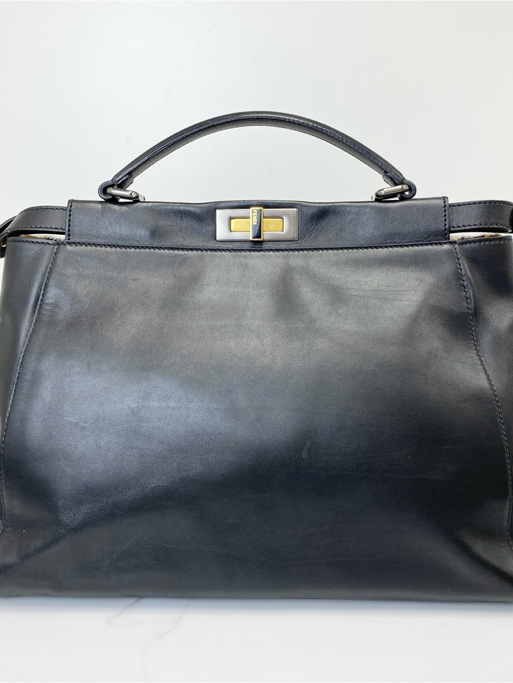Fendi Leopard Print Large Peekaboo Bag